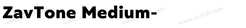 ZavTone Medium字体转换